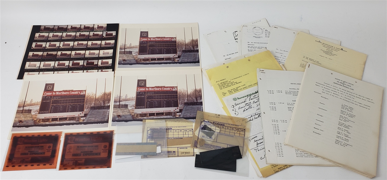 1970s-90s Milwaukee Brewers Team Documentation & County Stadium Photograph Collection - Lot of 100s