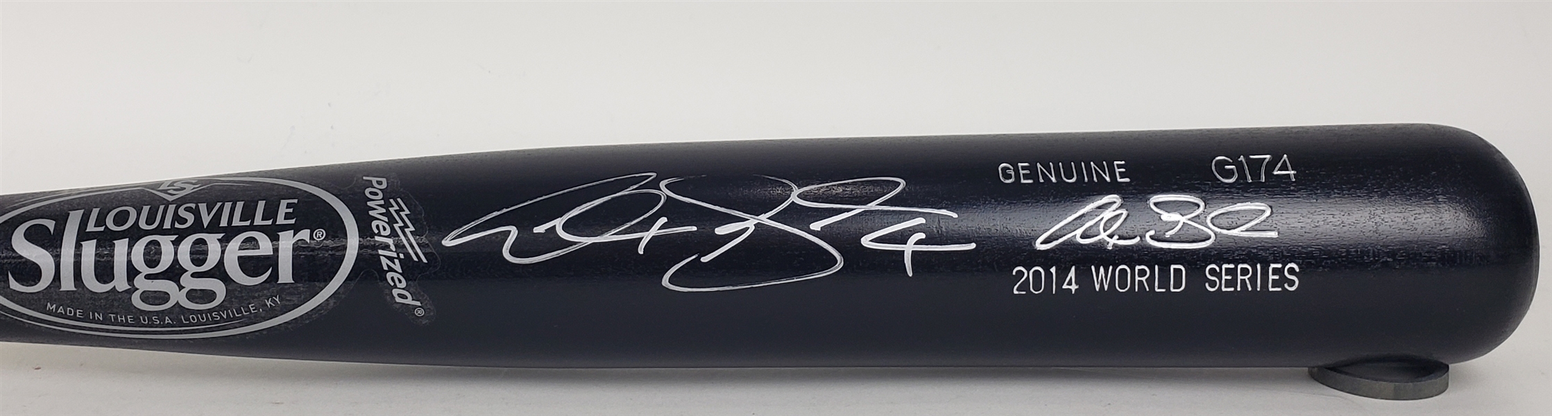 2014 Alex Gordon Kansas City Royals Signed Louisville Slugger Professional Model World Series Bat (MEARS A8/JSA)