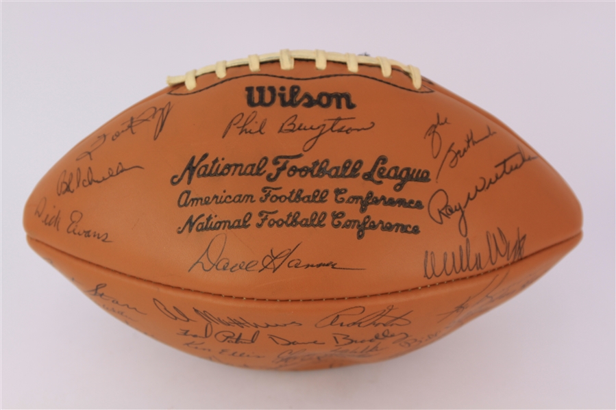 1970 Green Bay Packers Team Signed ONFL Rozelle Football w/ 50 Signatures Including Bart Starr, Forrest Gregg, Willie Wood, Travis Williams & More (*JSA*)