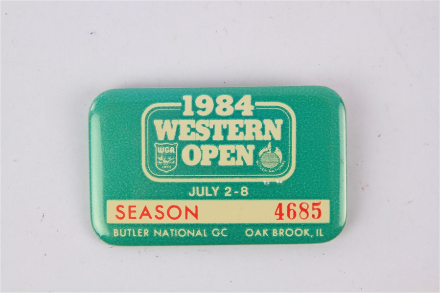 1984 Western Open Butler National Golf Club 1.75" x 2.75" Pinback Button