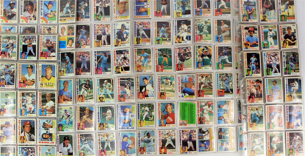 1983-85 Topps Baseball Trading Cards Complete Sets - Lot of 3 + Traded Sets