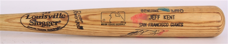 1999-2001 Jeff Kent San Francisco Giants Signed Louisville Slugger Professional Model Game Used Bat (MEARS LOA/JSA)