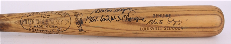 1961-63 Hector Lopez New York Yankees Signed H&B Louisville Slugger Professional Model Game Used Bat (MEARS A9/JSA & PSA/DNA GU 9)