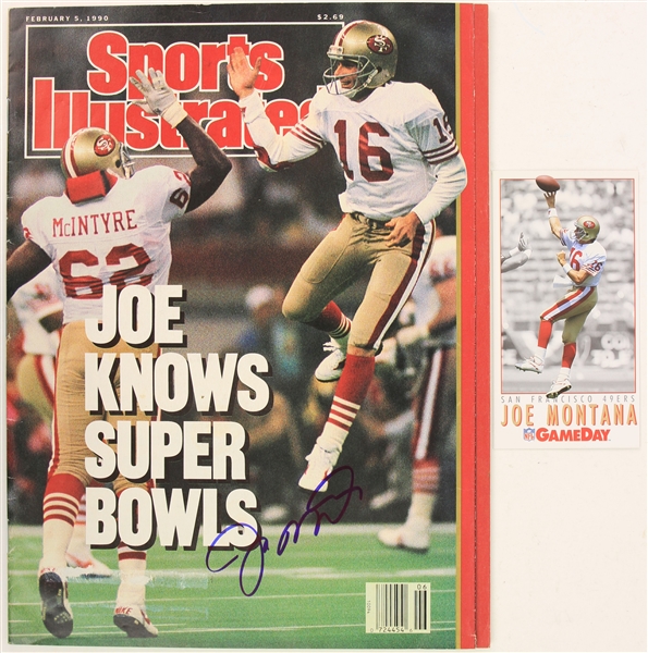 1990 Joe Montana San Francisco 49ers Signed Sports Illustrated Magazine (JSA)