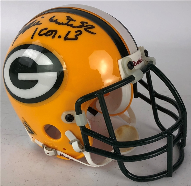 1996-99 Reggie White Green Bay Packers Signed Mini Helmet (JSA)