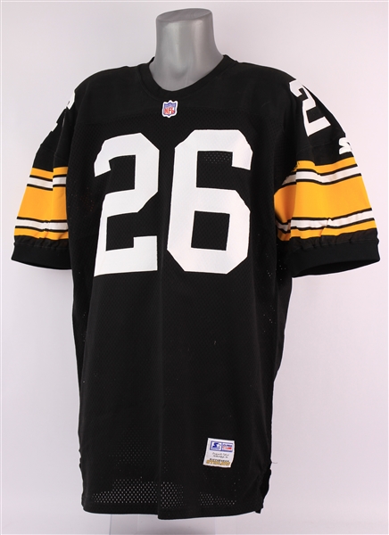 1996 Rod Woodson Pittsburgh Steelers Signed Home Jersey (MEARS A5/JSA)