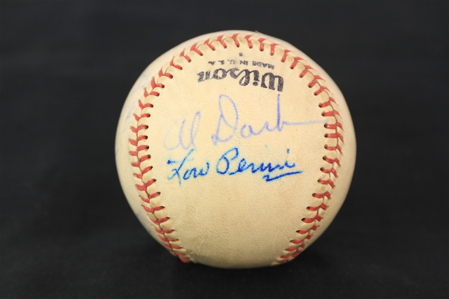 1948 Boston Braves Multi Signed Baseball w/ 6 Signatures Including Lou Perini, Al Dark & More (MEARS LOA)