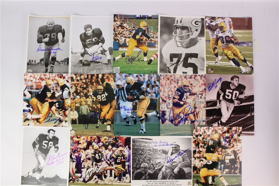 1970s-2000s Green Bay Packers Signed 8" x 10" Photos - Lot of 175+ w/ Paul Hornung, Jim Taylor, Ray Nitschke, James Lofton, Brett Favre & More 