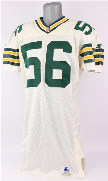 1996 Lamont Hollinquest Green Bay Packers Game Worn Road Jersey (MEARS A10) Super Bowl XXXI Season
