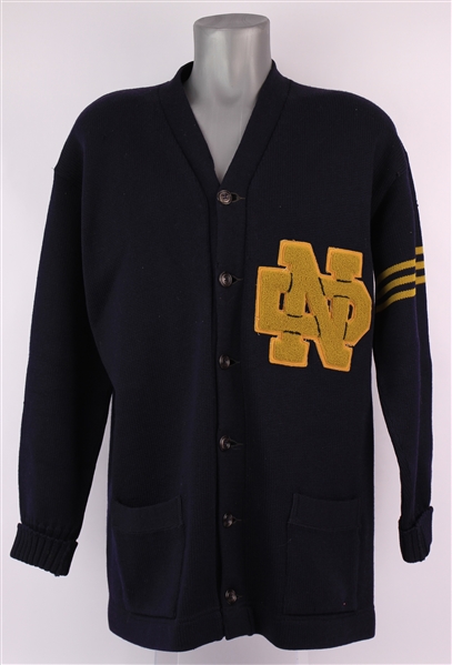 1951-54 Jack Lee Notre Dame Fighting Irish Letterman Sweater (MEARS LOA)