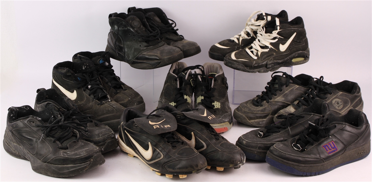 2000s Milwaukee Bucks Brewers Green Bay Packers Shoe Collection - Lot of 8 Pairs (MEARS LOA)