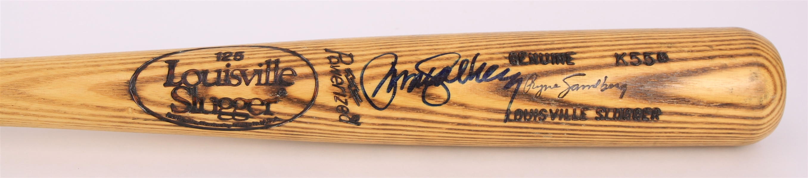1983-85 Ryne Sandberg Chicago Cubs Signed Louisville Slugger Professional Model Bat (MEARS A5/JSA)