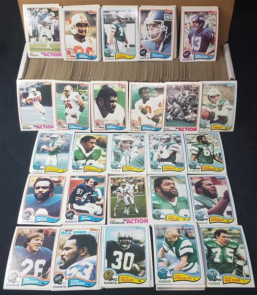 1982 Topps Football Card Lot (1,000+)