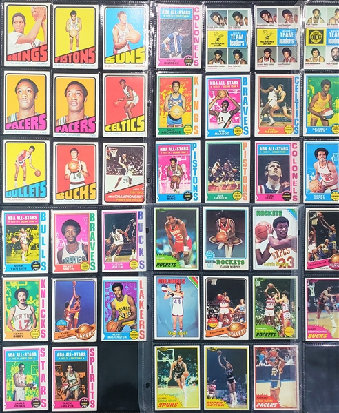 1971 Topps Basketball Card Lot (100+) Jabbar Oscar Robertson 
