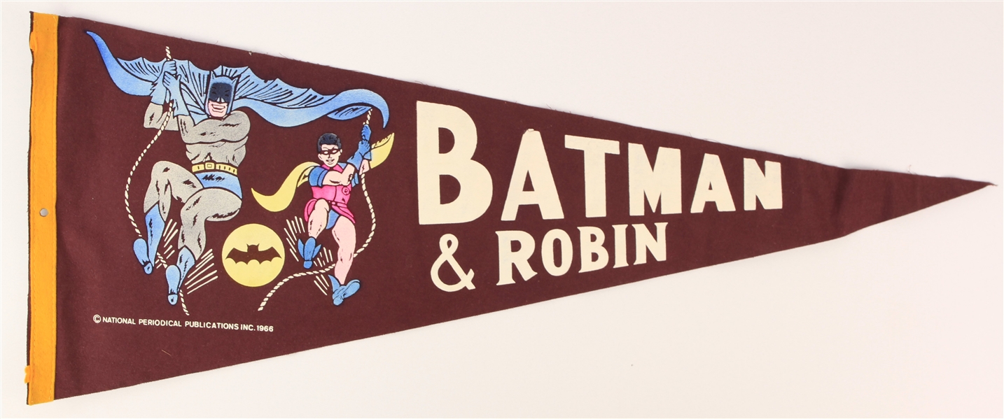 1966 Batman & Robin Full Size 29" Pennant