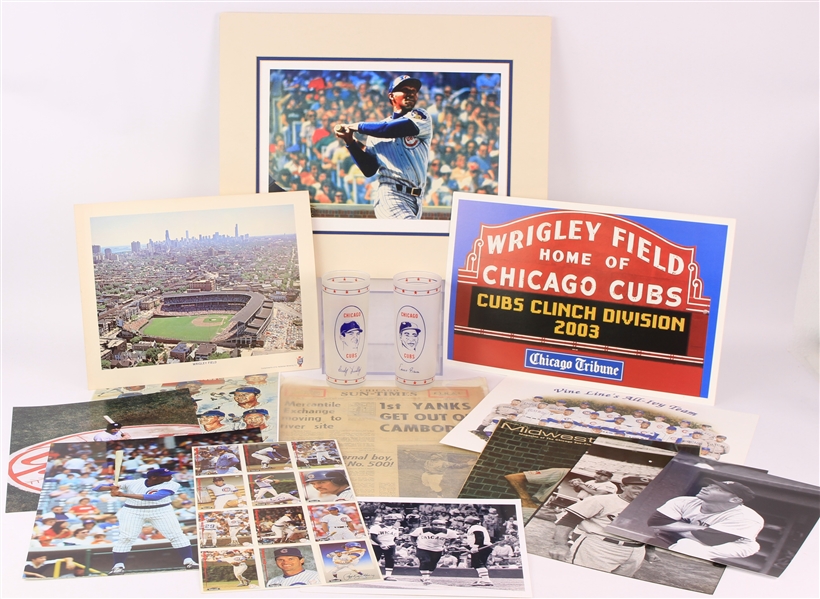 1960s-2000s Chicago Cubs Programs, Magazines, Photos, & more (Lot of 30+)