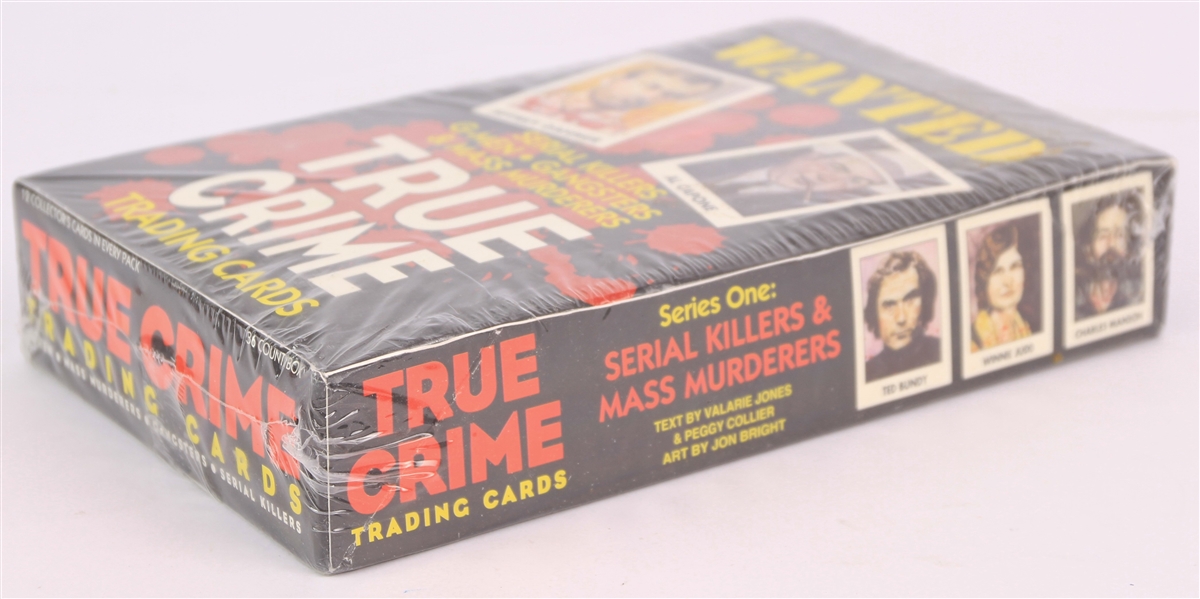 1992 True Crime Trading Cards Sealed Hobby Box w/ 36 Packs