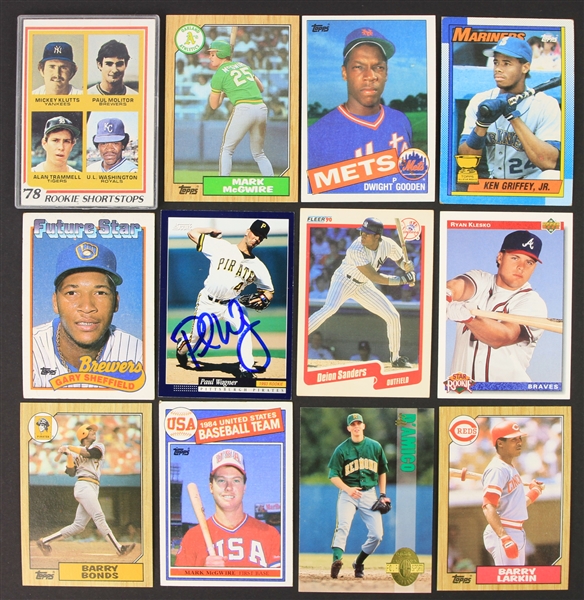 1978-94 Baseball Trading Card Collection - Lot of 12 w/ Molitor/Trammell Rookie, Gooden Rookie, McGwire Rookie & More