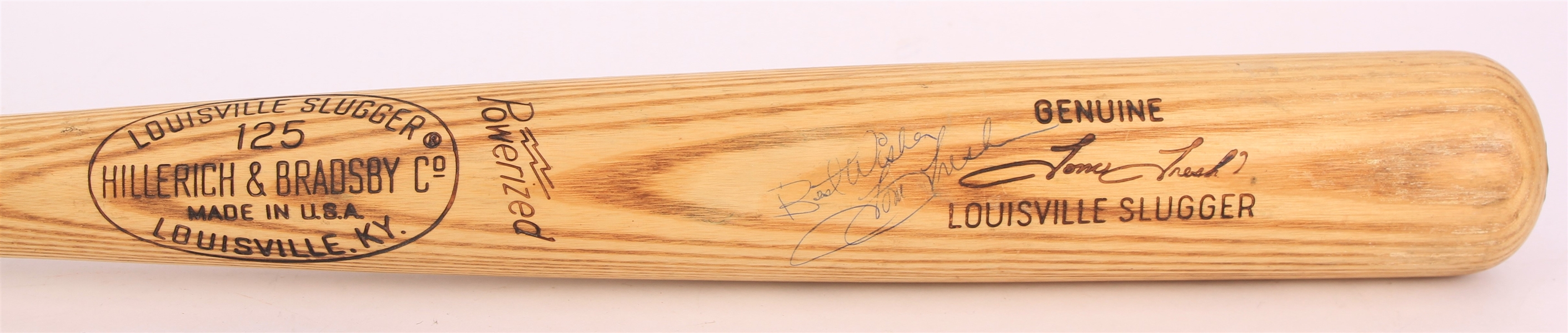1965-66 Tom Tresh New York Yankees Signed H&B Louisville Slugger Professional Model Game Used Bat (*MEARS A7/JSA*)