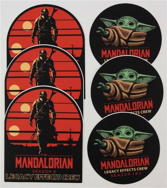 2019 The Mandalorian Legacy Effects Crew Stickers - Lot of 6
