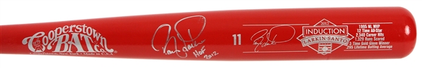 2012 Barry Larkin Cincinnati Reds Signed Cooperstown Bat Co. Hall of Fame Bat (JSA) 