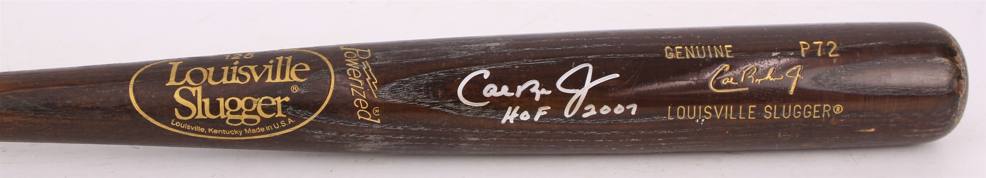 1986-89 Cal Ripken Jr. Baltimore Orioles Signed Louisville Slugger Professional Model Game Used Bat (MEARS A9/JSA)