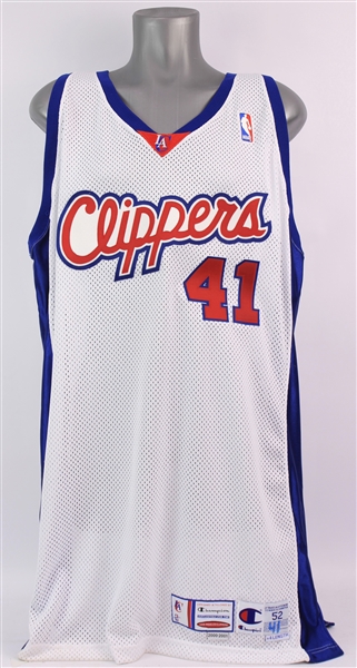 2000-01 Etdrick Bohannon Los Angeles Clippers Preseason Home Jersey (MEARS LOA)