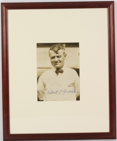 1879-1957 Robert C. Zuppke Head Coach University of Illinois at Urbana-Champaign Signed 5x7 Framed Photo (JSA) 