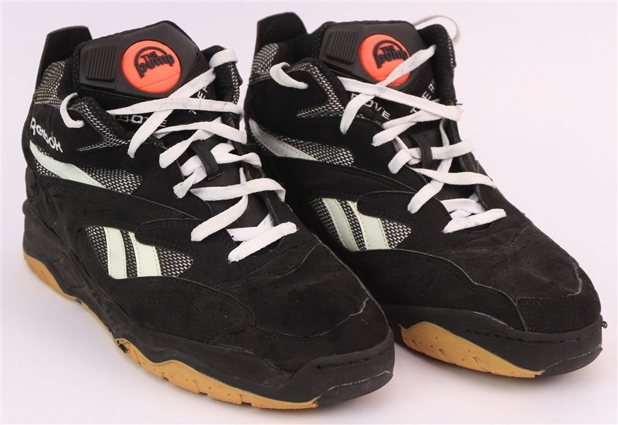 1991-93 Reggie Lewis Attributed Boston Celtics Reebok Pump Sneakers (MEARS LOA)