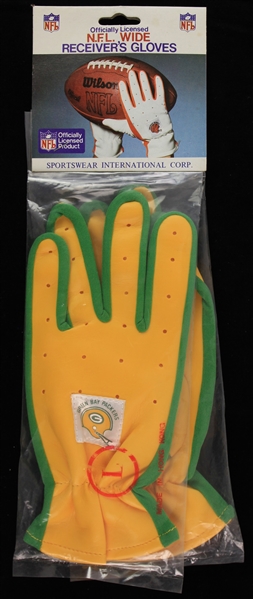 1980s Green Bay Packers MIB Sportswear Wide Receivers Gloves