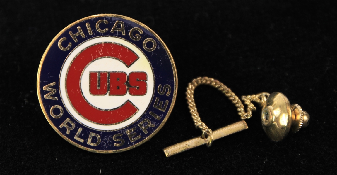 1984 Chicago Cubs World Series 1" Ghost Press Pin 