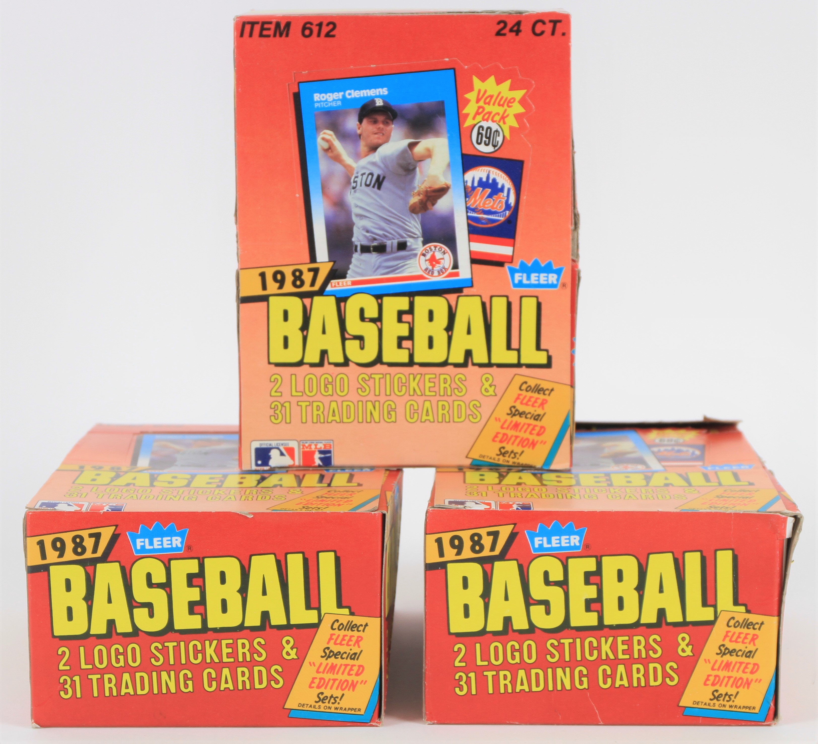 Lot Detail Fleer Baseball Trading Cards Unopened Jumbo Pack