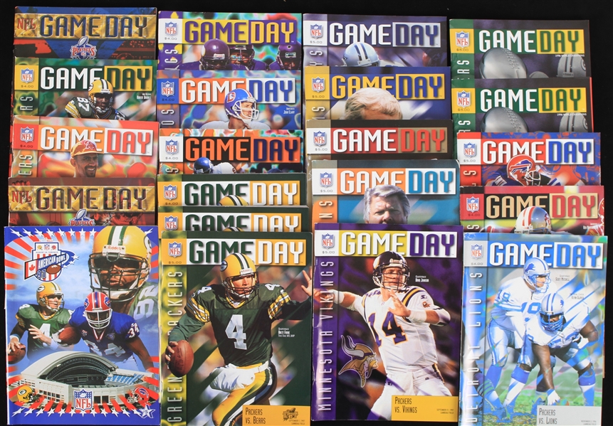 1996-97 Green Bay Packers  Program Collection - Lot of 21