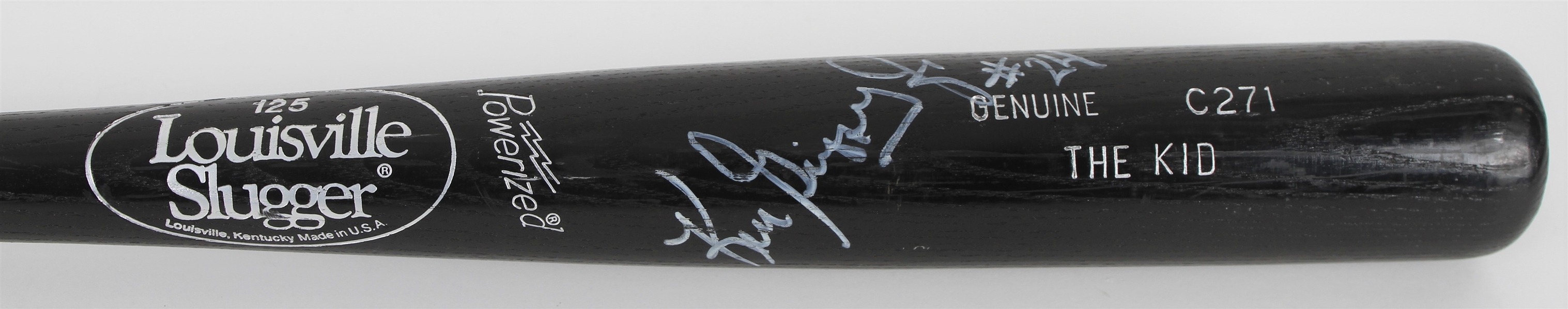1990 Ken Griffey Jr. Seattle Mariners Signed Louisville Slugger Professional Model "The Kid" Bat (MEARS LOA/JSA)