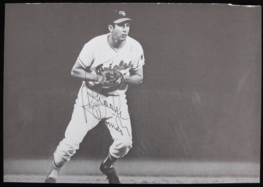 1970s Brooks Robinson Baltimore Orioles Signed 7" x 10" Book Photo 