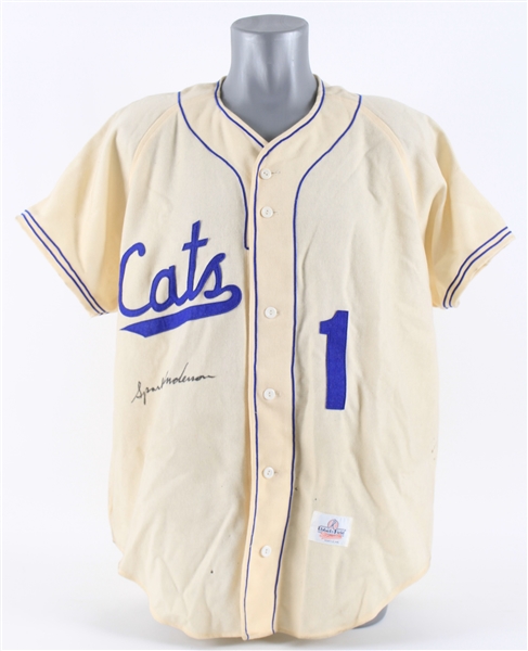 1990s Sparky Anderson Fort Worth Cats Signed Ebbets Field Flannels Jersey (JSA)