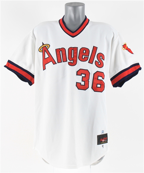 2002 Ramon Ortiz Anaheim Angels Throwback Home Jersey (MEARS LOA)