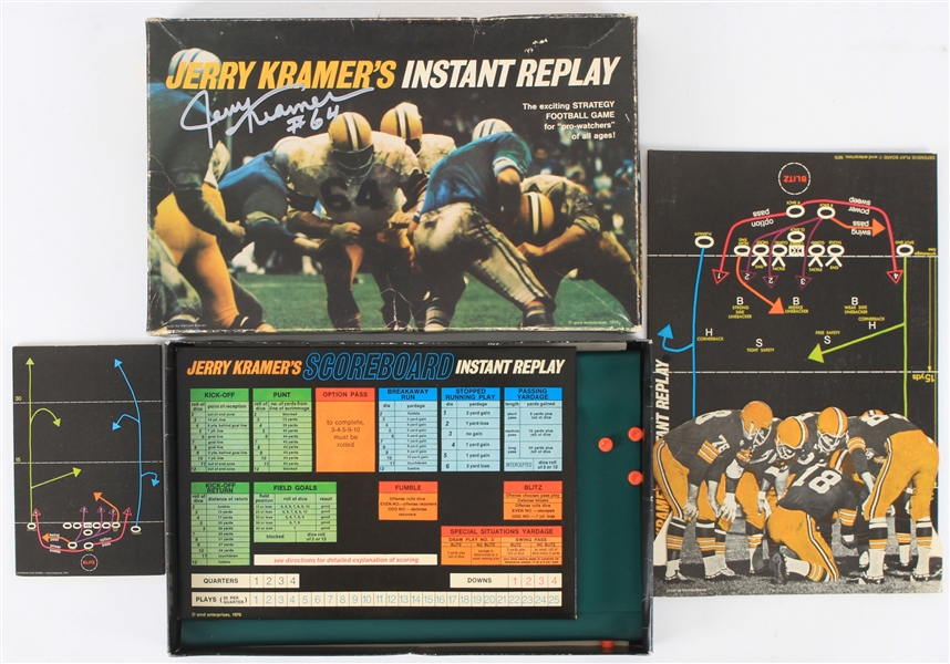1970 Jerry Kramer Green Bay Packers Signed Instant Replay Board Game (JSA)