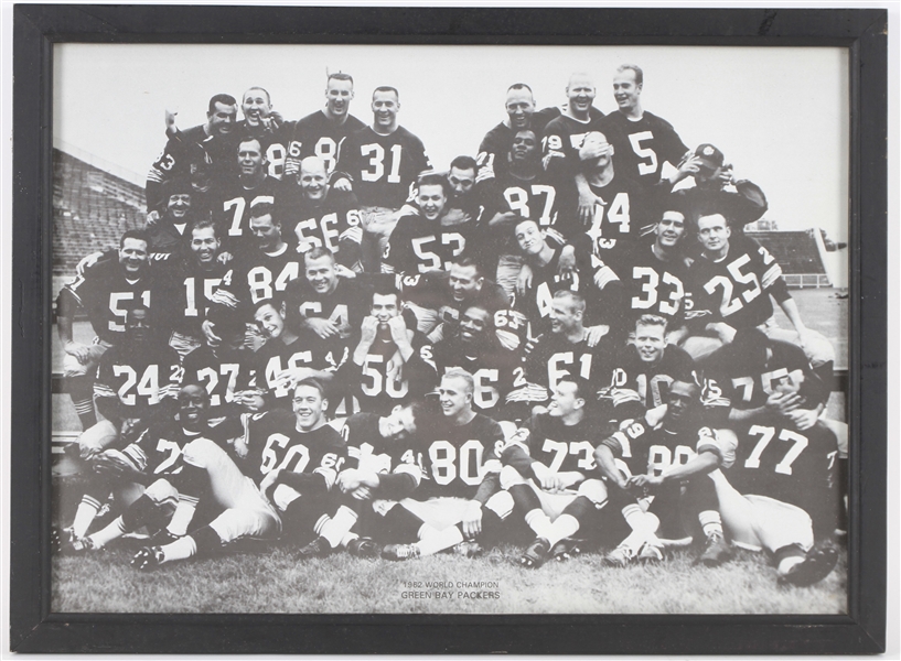 1962 World Champion Green Bay Packers 17" x 23" Framed Photo