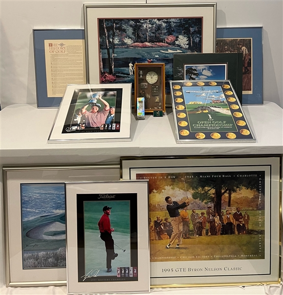1960s-2000s Tiger Woods, Golf, U.S. Open Framed Prints (Lot of 19)
