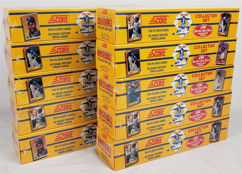 1990 Score Baseball Collector Set Cards Sealed (Lot of 10)
