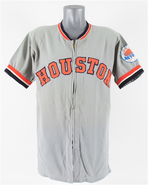 1972 Dave Roberts Houston Astros Game Worn Road Jersey (MEARS A10) First Knit, One Year Only Style Patch