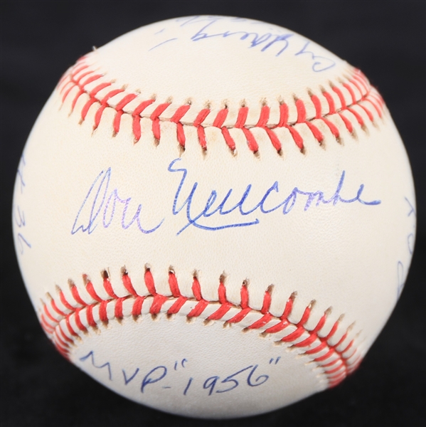 1995-99 Don Newcombe Brooklyn Dodgers Signed & Multi Inscribed ONL Coleman Baseball (JSA)