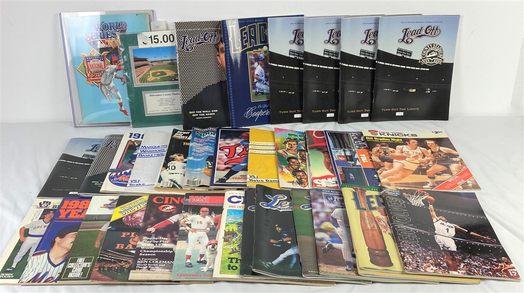 1980s-1990s Baseball Yearbooks, Calendars, Programs
