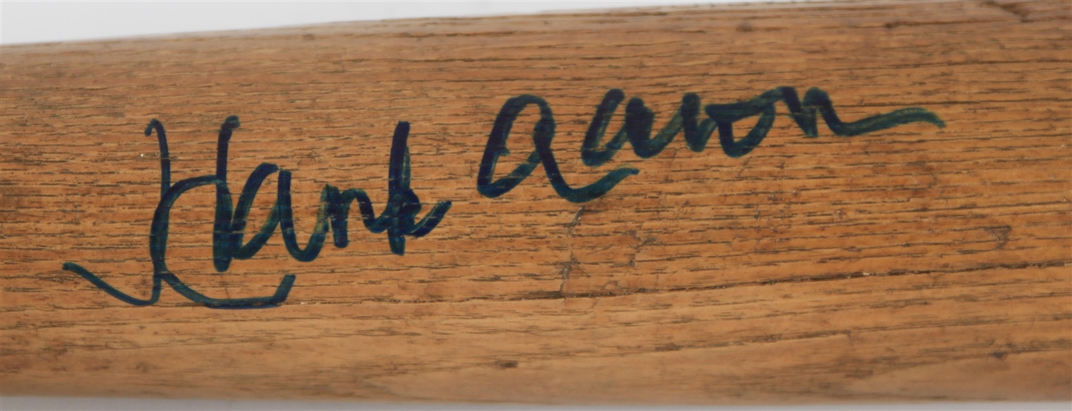 Lot Detail 1953 59 Hank Aaron Milwaukee Braves Signed H B Louisville