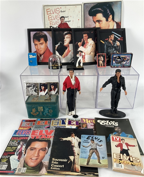 1960s-70s Elvis Magazines, Figures, Photos w/ Toy Vehicles and more (Lot of 35+)