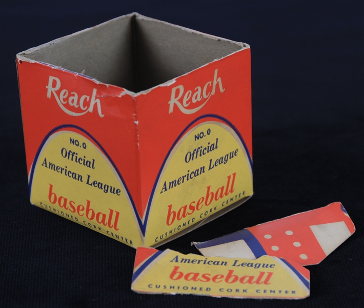 1960-69 Reach Official American League Joe Cronin Baseball Box