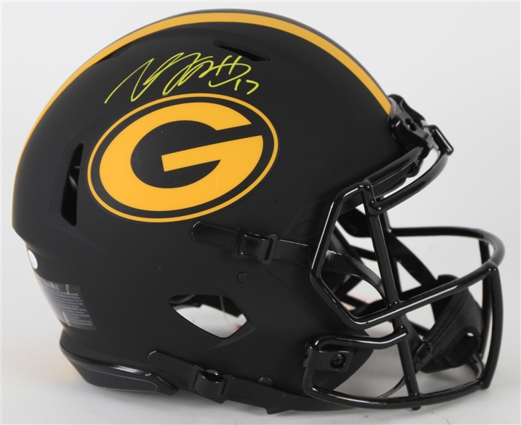 2020 Davante Adams Green Bay Packers Signed Full Size Alternate Eclipse Speed Helmet (*JSA*)