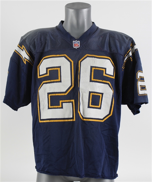 1999-2000 Darryll Lewis San Diego Chargers Practice Jersey (MEARS LOA & PSA/DNA)