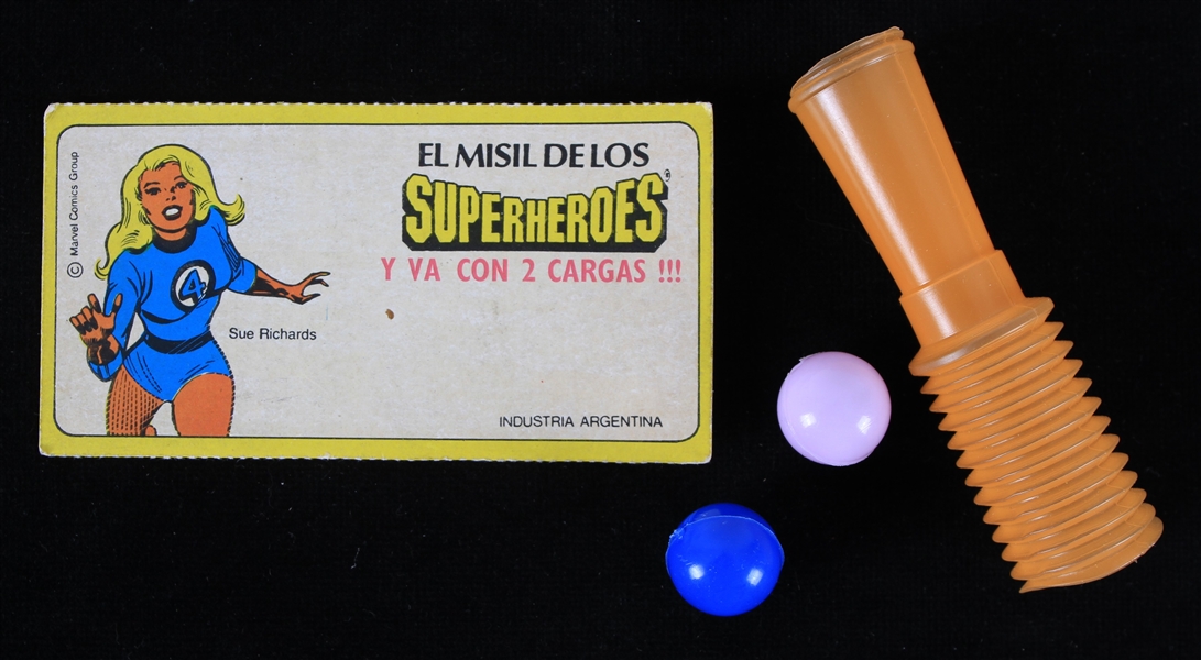 1970s Sue Richards Fantastic Four El Misil De Los Superheroes Con 2 Cargas Y La Carta Original
